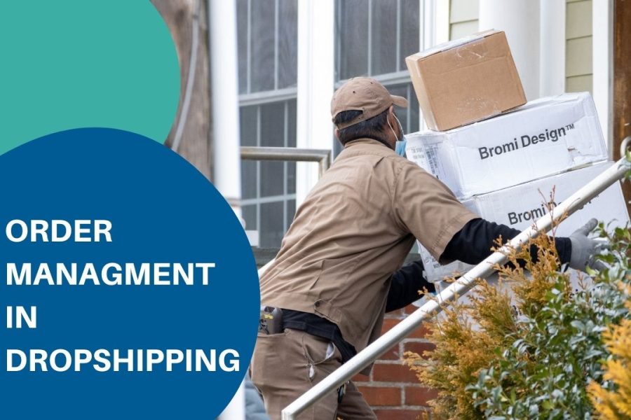 man in bron jacket doing dropshipping
