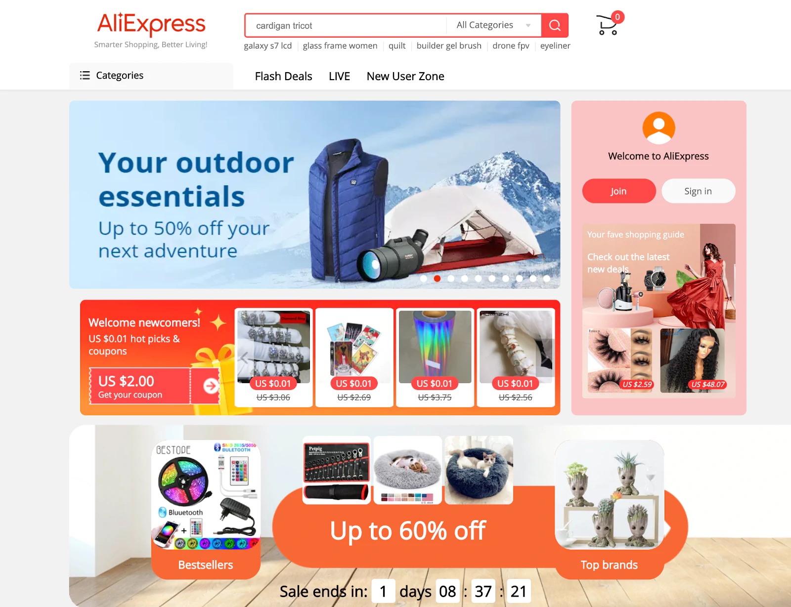 AliExpress sales
